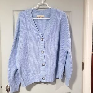 ⭐️Light blue cardigan sweater